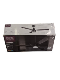 Covered Indoor/Outdoor Matte Black DC Motor Ceiling Fan