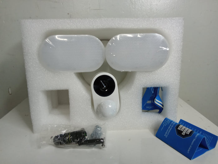 Motion Sensor Smart Floodlight Camera 1080p HD - White