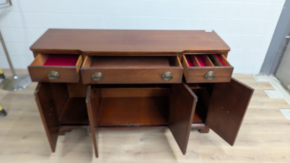 60"W Dark Chestnut Sideboard