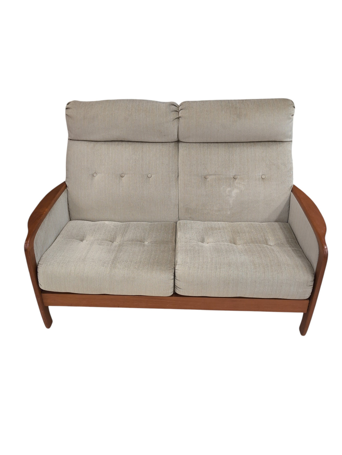 Mid Century Teak Loveseat