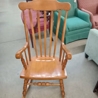 22.5"W Solid Wood Rocking Chair