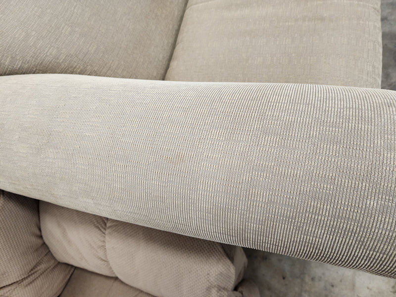 Beige Classic Curved Upholstered Sofa