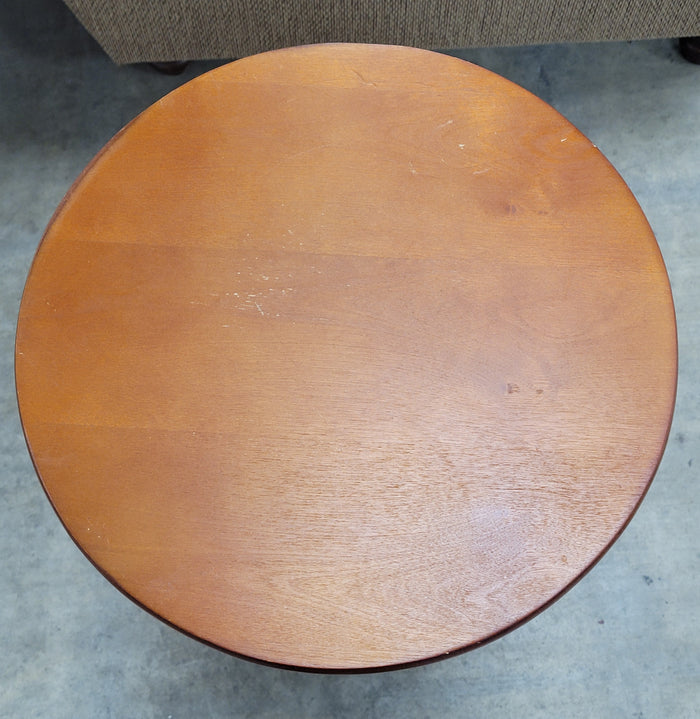 Small Round Wooden Side Table