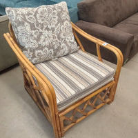 28"W Rattan Patio Armchair