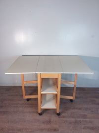 White Laminate Folding Work Table