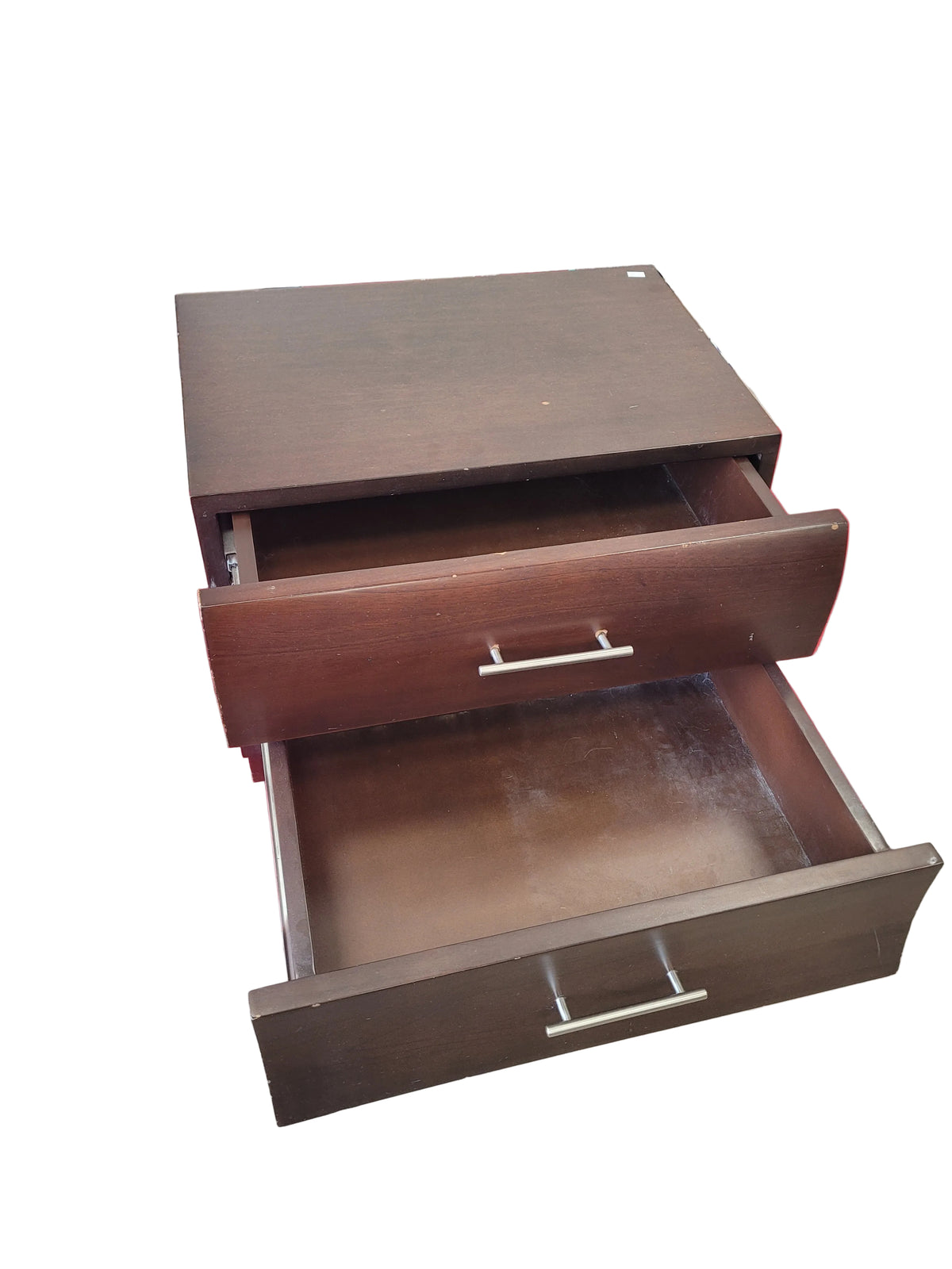 Small Modern 2-Drawer Nightstand