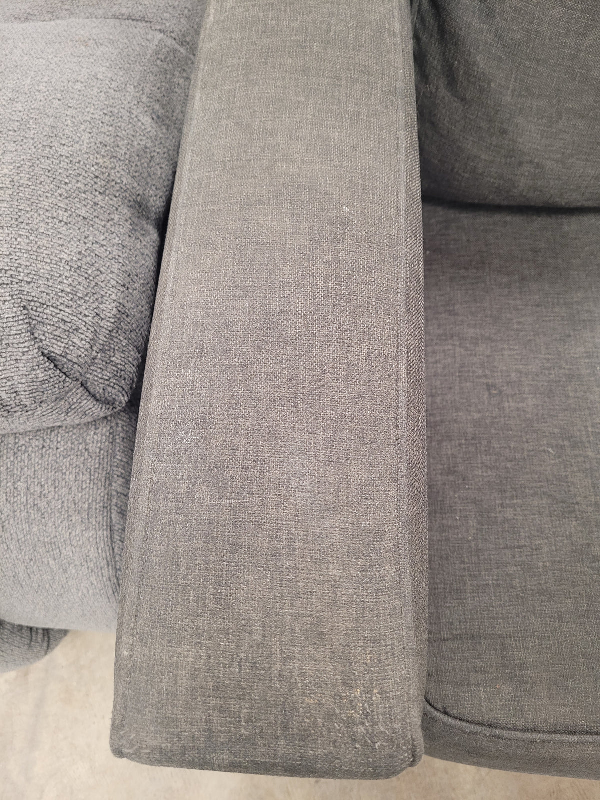 Charcoal Grey Upholstered Armchair