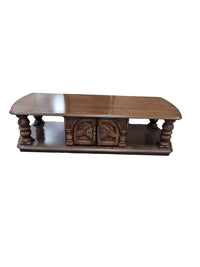 Rustic Oak Low Tv Stand