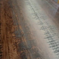 96"W Solid Wood Dining Table with Six Chairs