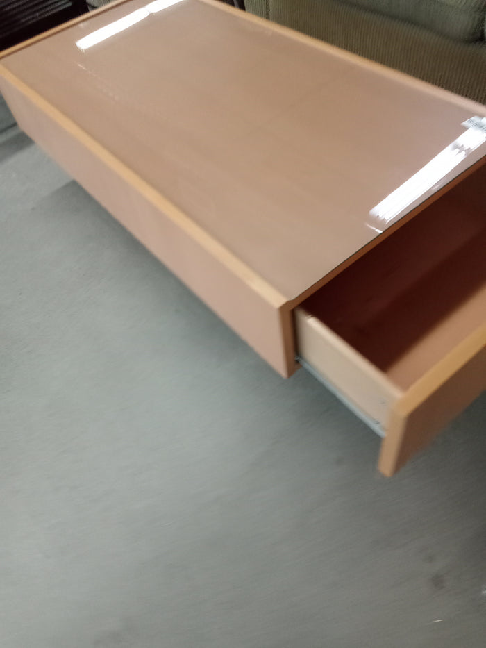 48"W Coffee Table with Two Drawers