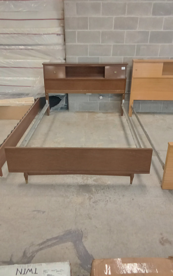 56"W Bedframe with Headboard Storage - Queen