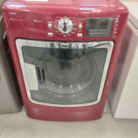 27"W Electric Front Load Dryer in Burgundy
