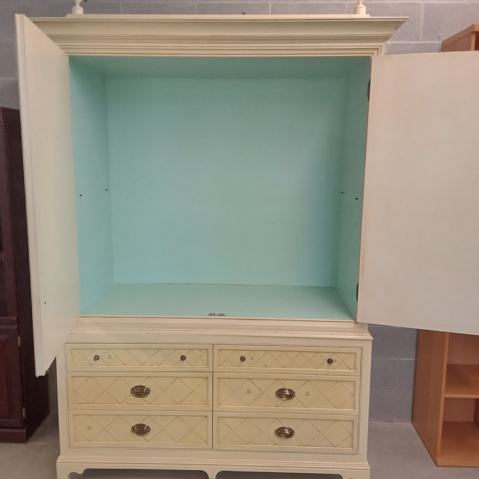 58"W 2-Piece Ornate Armoire