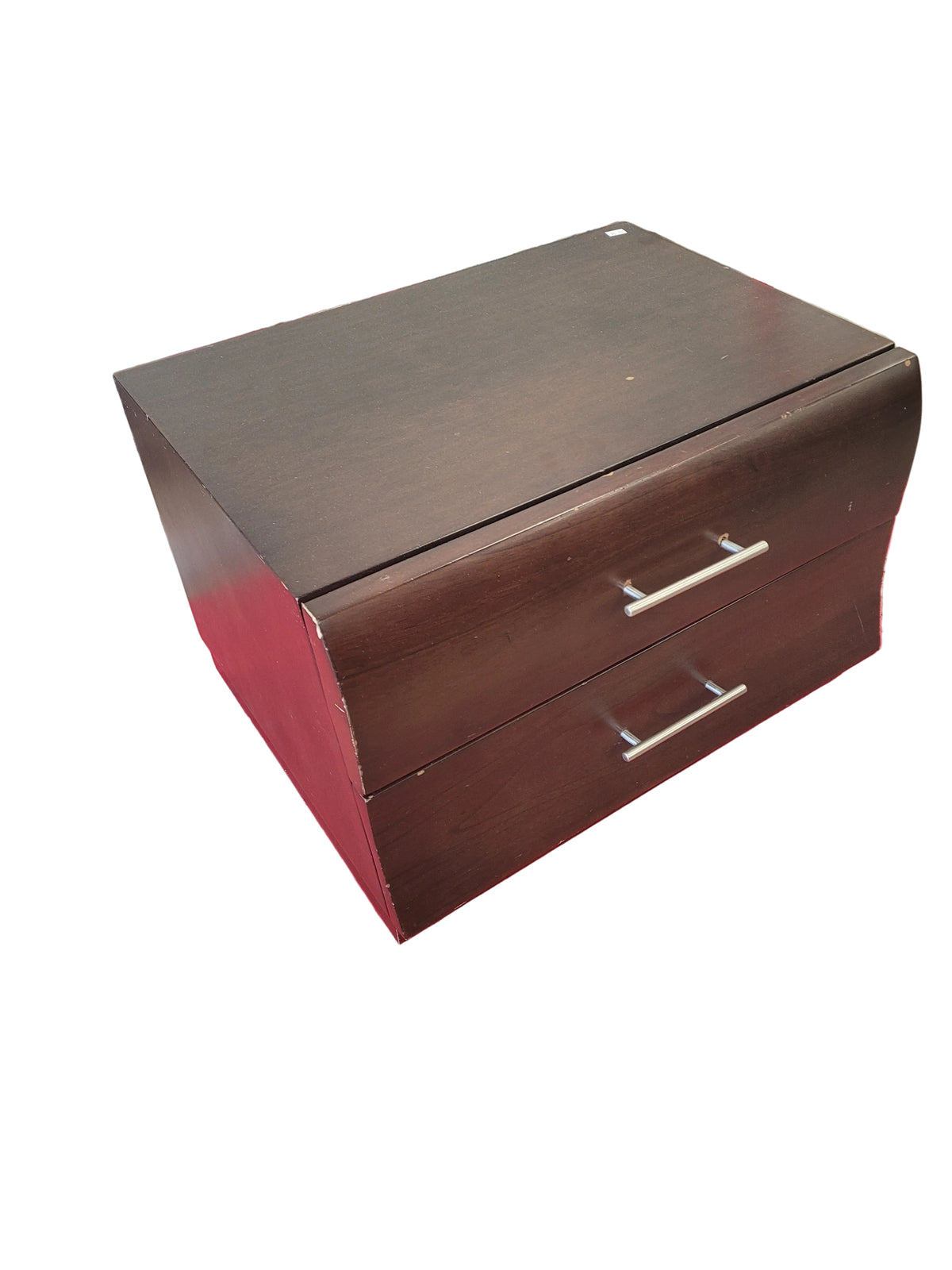 Small Modern 2-Drawer Nightstand