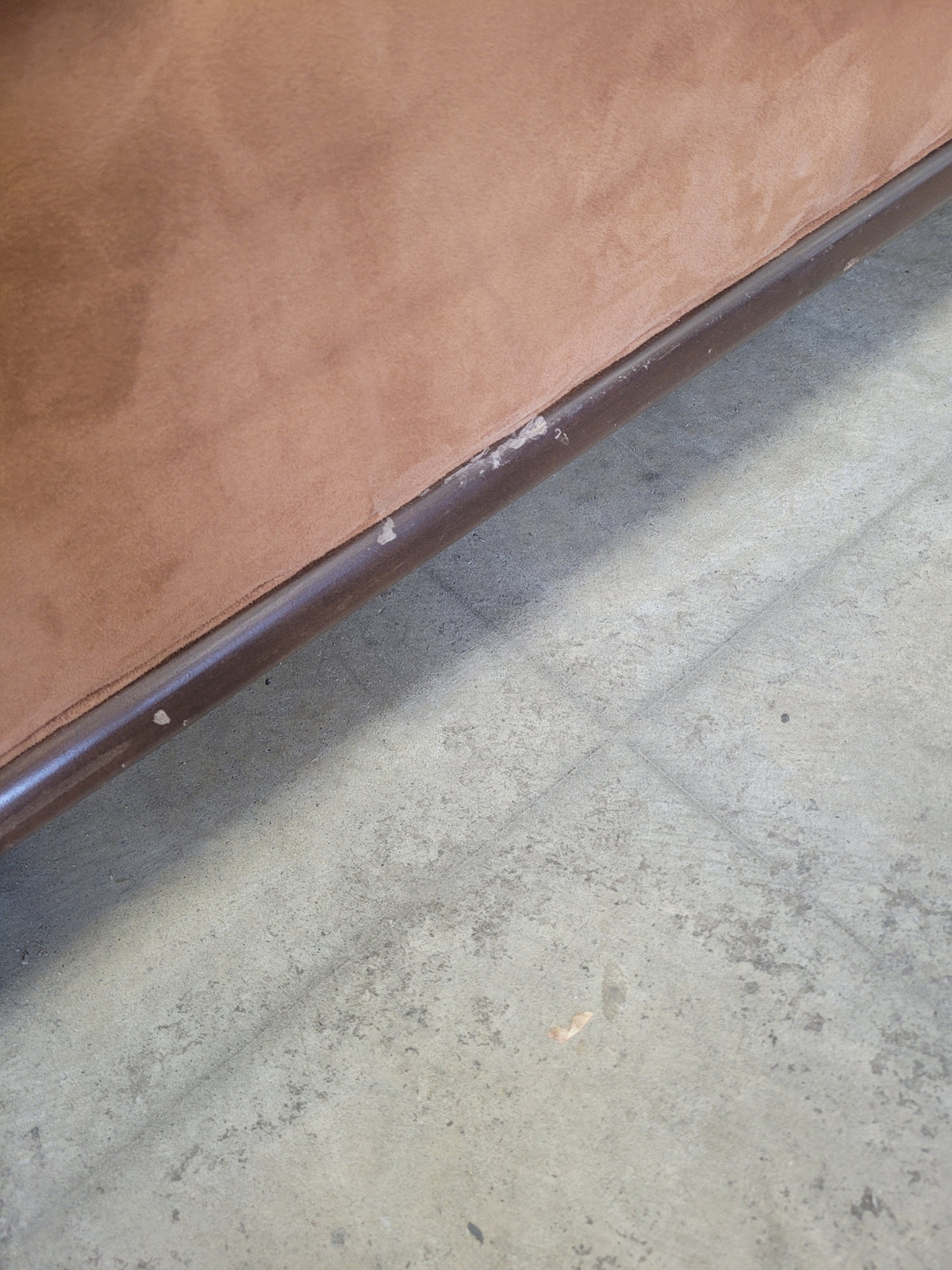 Brown Mushroom Suede Loveseat