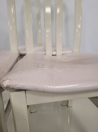 White Dining table W/6 chairs #FT6