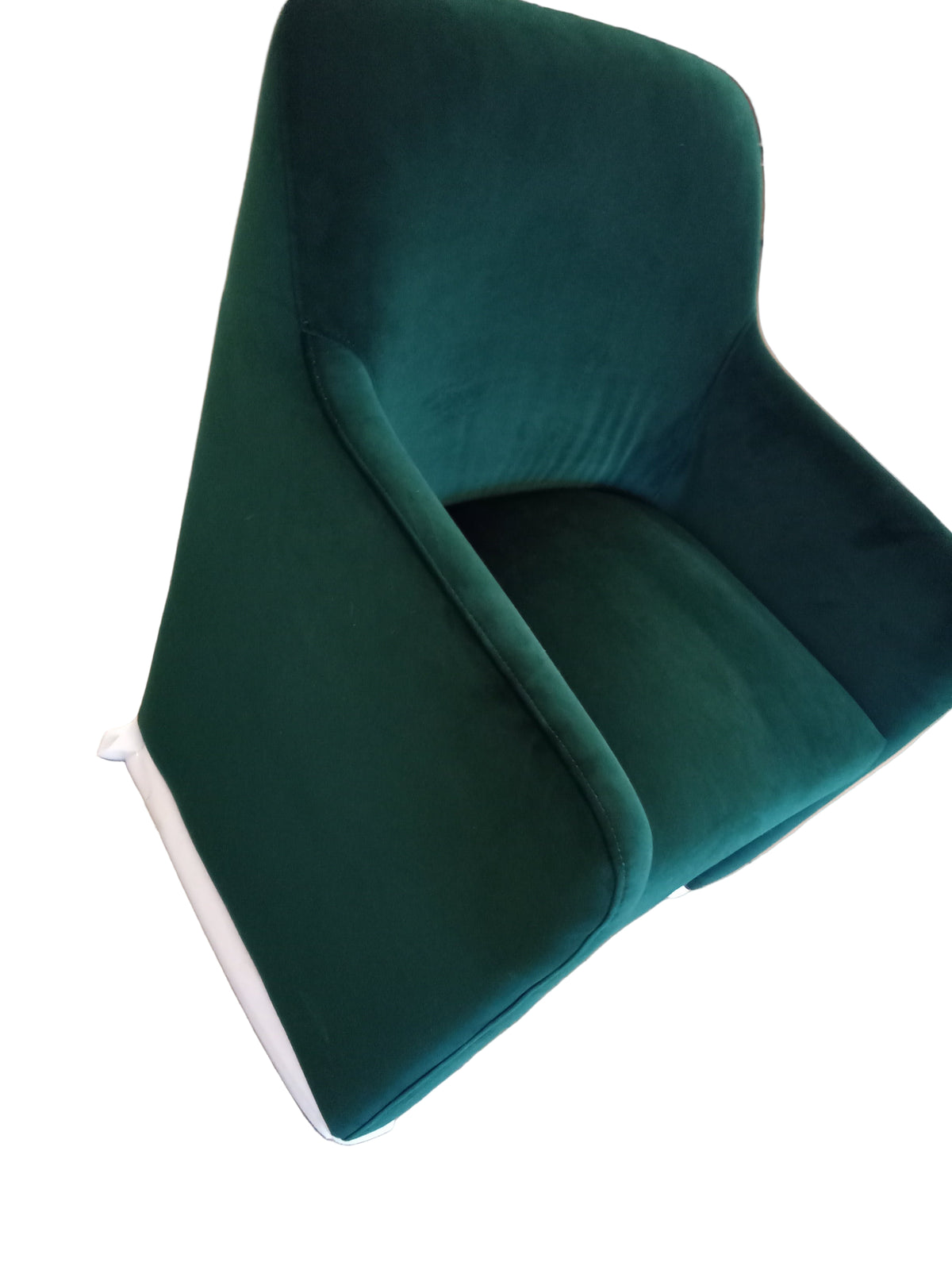 25.5"W Green Velvet Brand New Chair