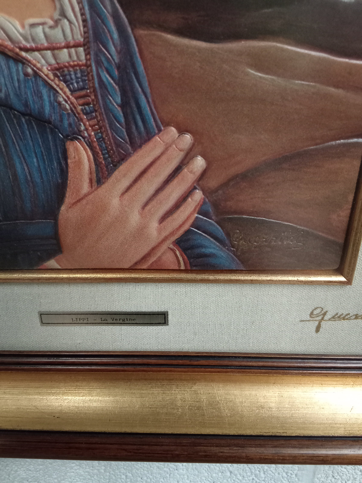 17"W "Angel" Print - Framed