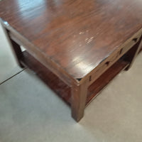 50"W Rustic Coffee Table with Four Drawers