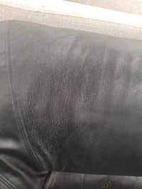 Faux Black Leather Armchair