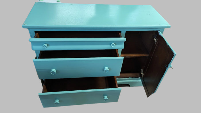 51"W Teal Dresser
