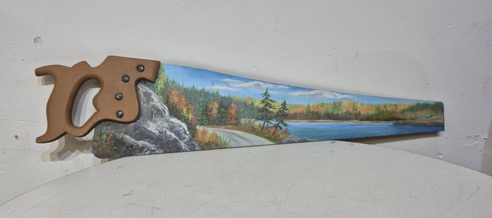 Hand Painted Hand-Saw