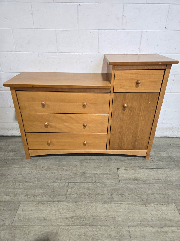 Three Drawer Dresser With One Door