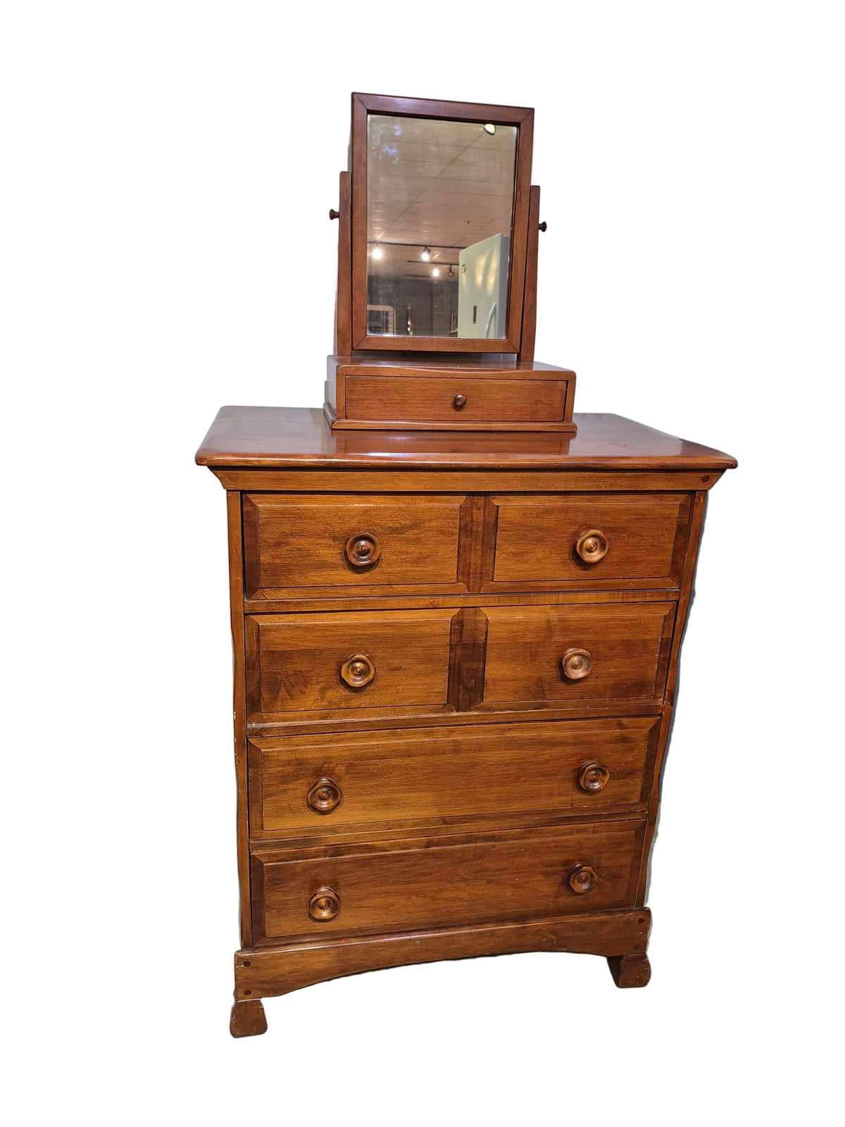 Chest of Drawers with Table Top Mirror