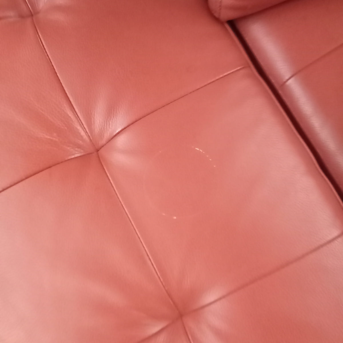 120"W 3-Piece Sectional Sofa in Red Leather