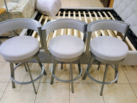 Swivel Bar Stools - Set of 3