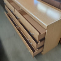 61.5"W Wood Veneer 6-Drawer Dresser