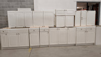 14 Pcs White Kitchen Cabinet Set $995
