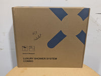 RAINLEX 6: Matte Black Single-Handle 6-Spray Shower Faucet with Handheld