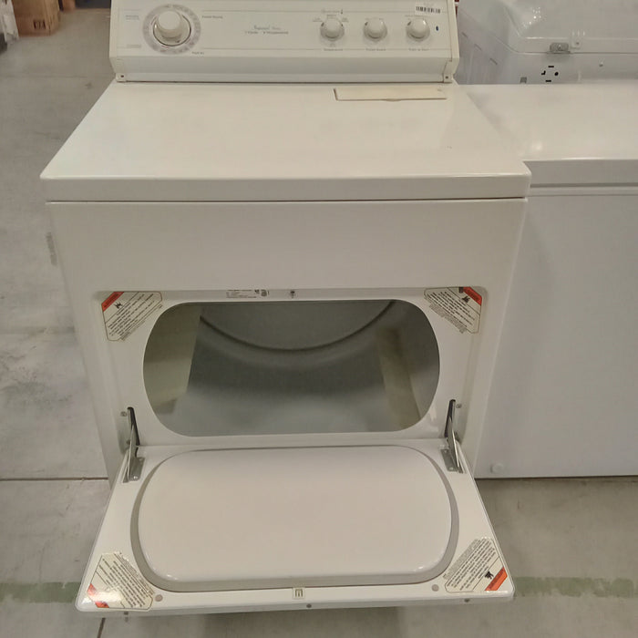 29"W White Electric Front Load Dryer
