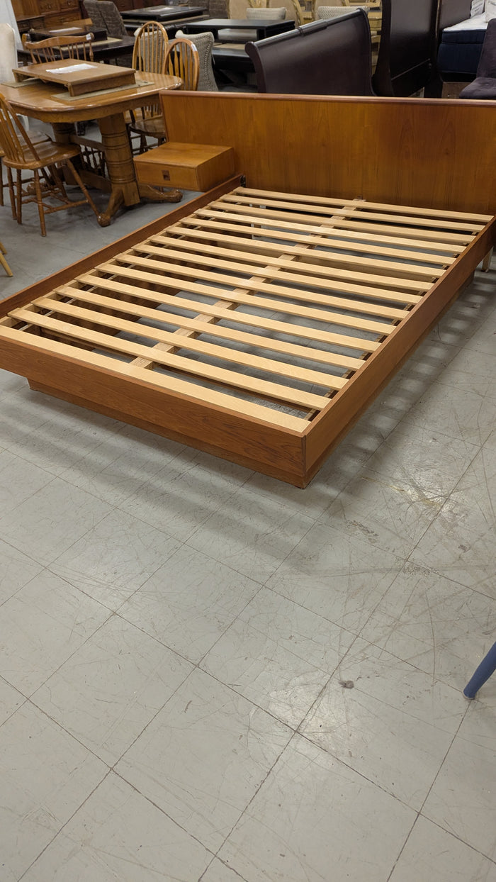 Mid-Century Modern Queen Bed Frame