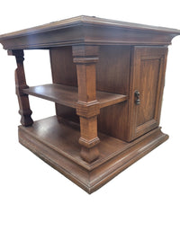End Table W/ Medium Brown Oak Finish