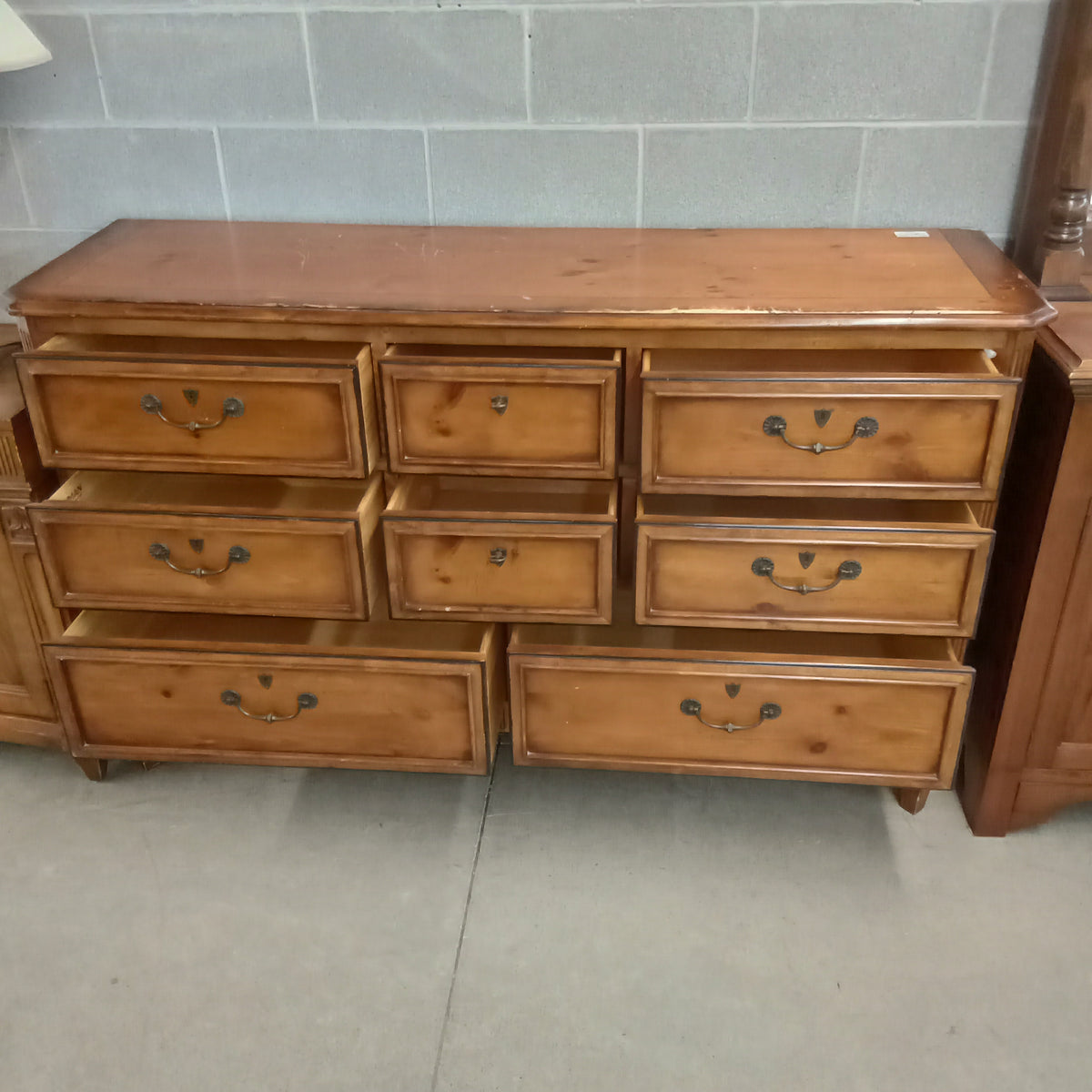 66"W 8-Drawer Dresser in Solid Wood