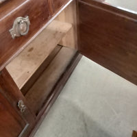 72"W Antique Dresser With Mirror