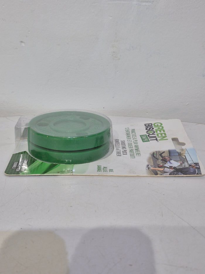 Green Biscuit Shooting Puck - Indoor/Outdoor