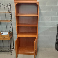 30"W Wooden Bookcase with Storage