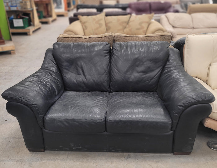 Black Leather Loveseat