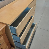 63.5"W Modern Style 6-Drawer Dresser