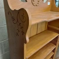 30"W Rustic Wooden Bookcase