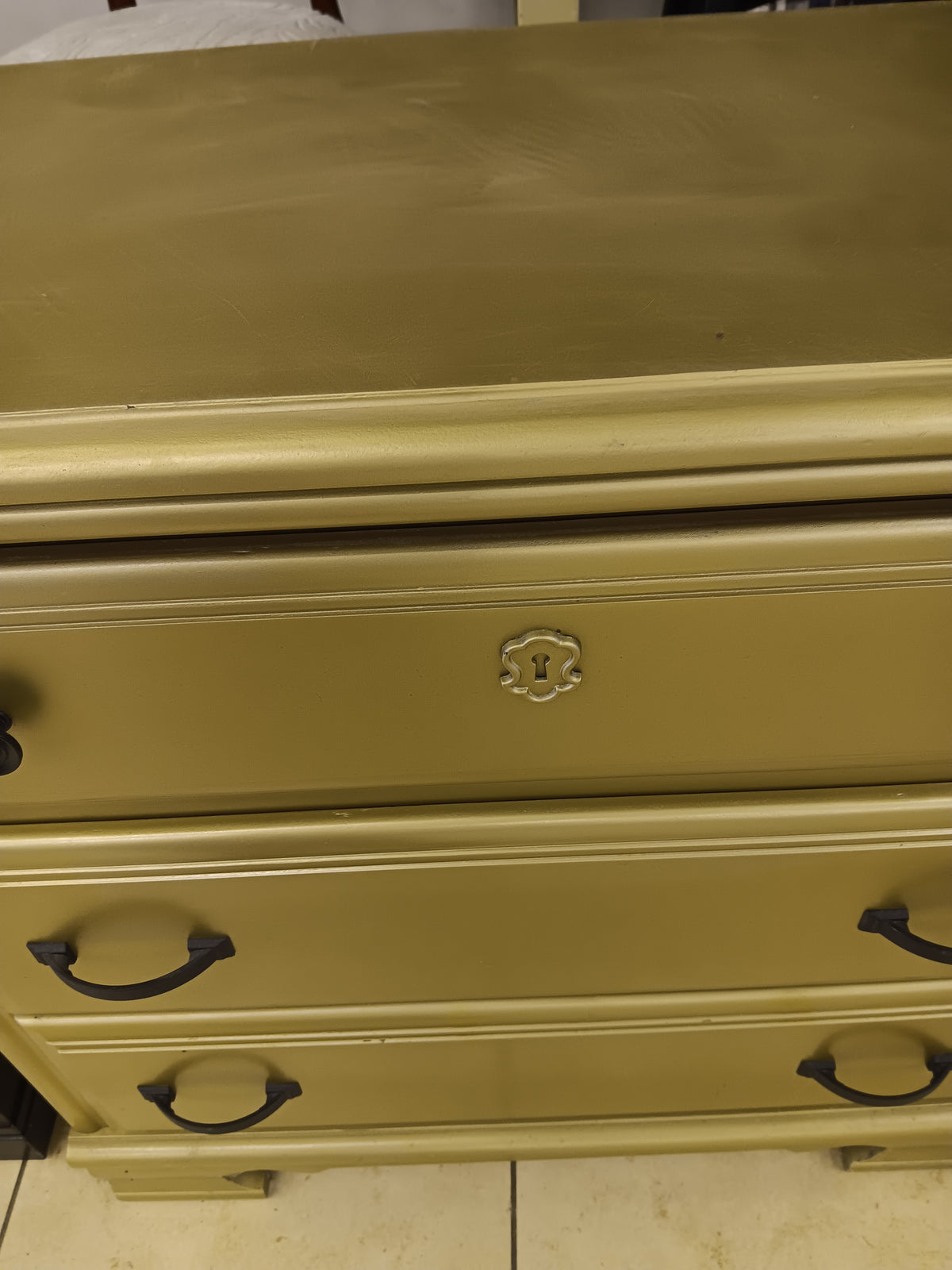 Gold Finish Dresser Bassett