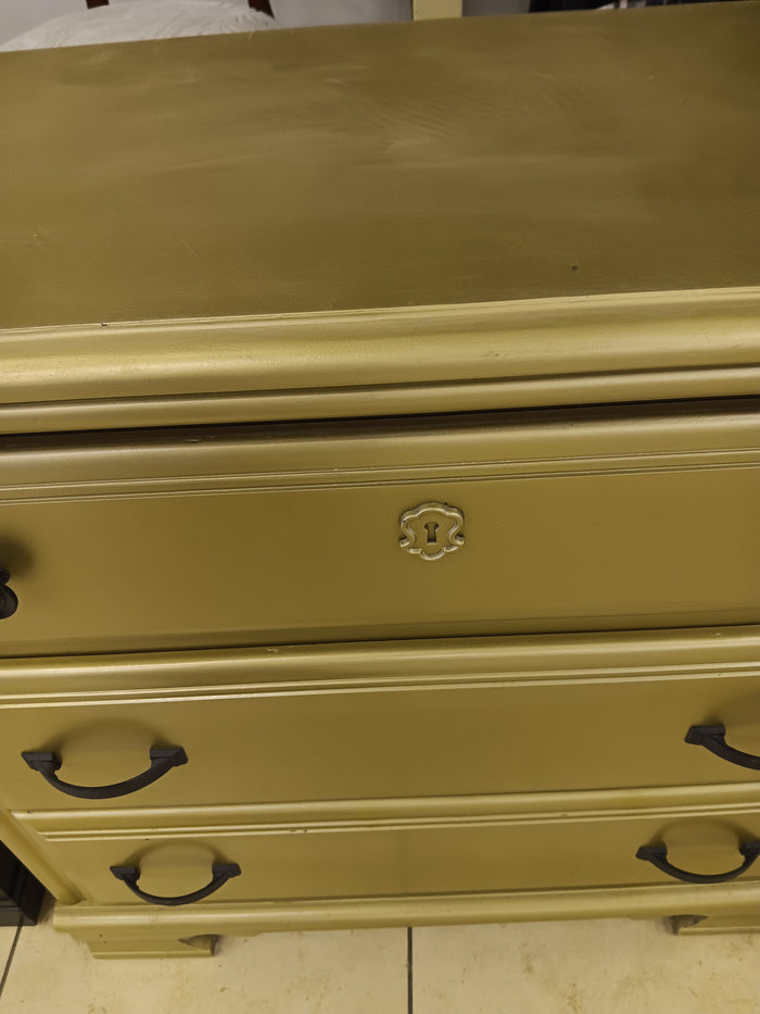 Gold Finish Dresser Bassett