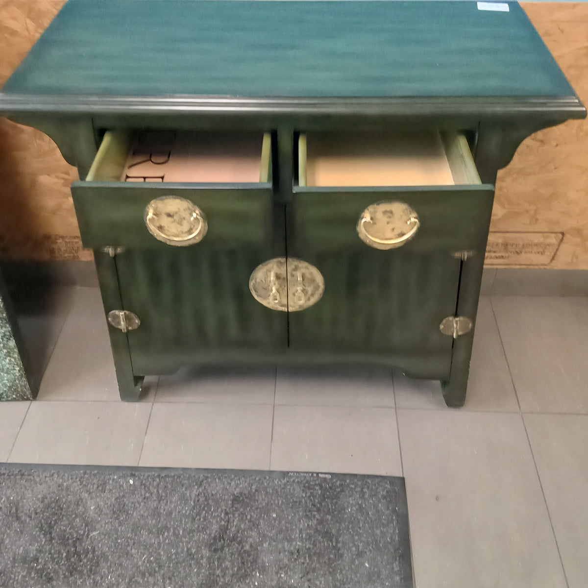 36"W Jade Green Cabinet