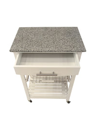 White Kitchen Cart