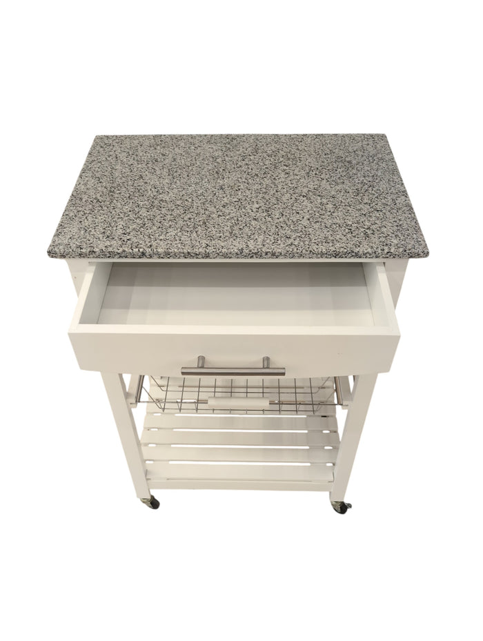 White Kitchen Cart