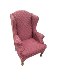 Traditional Burgundy Wingback Chair