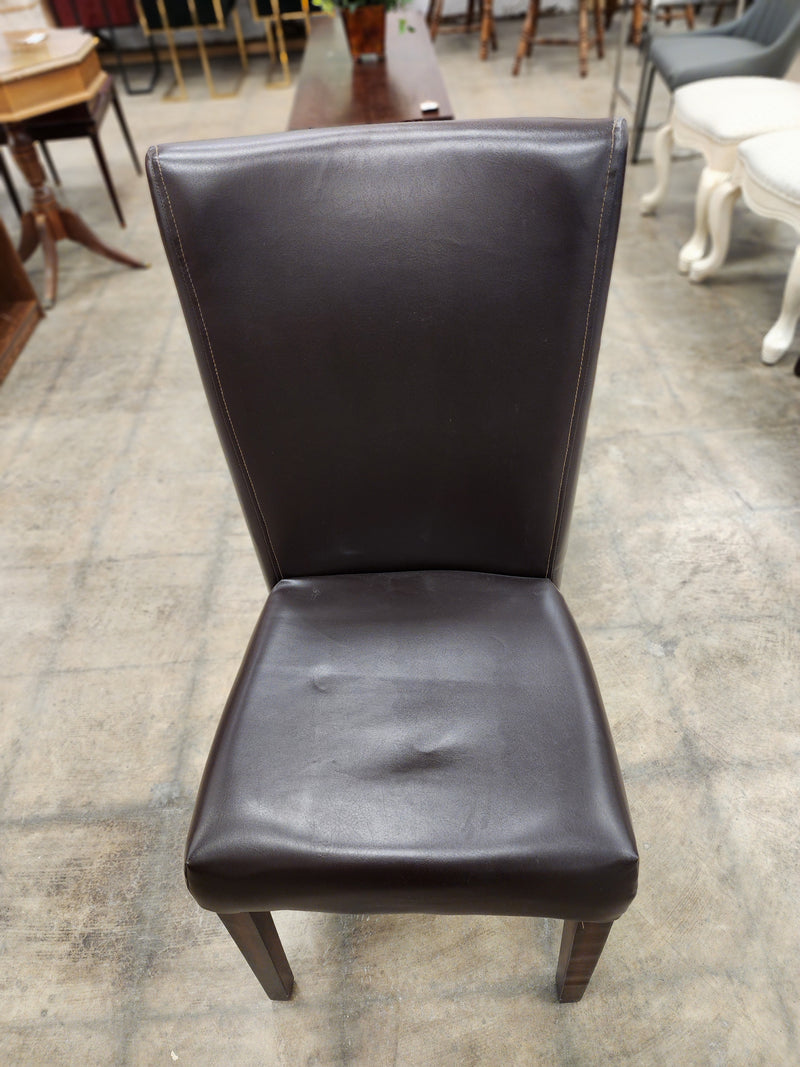 Dark Brown High Back Dining Chair